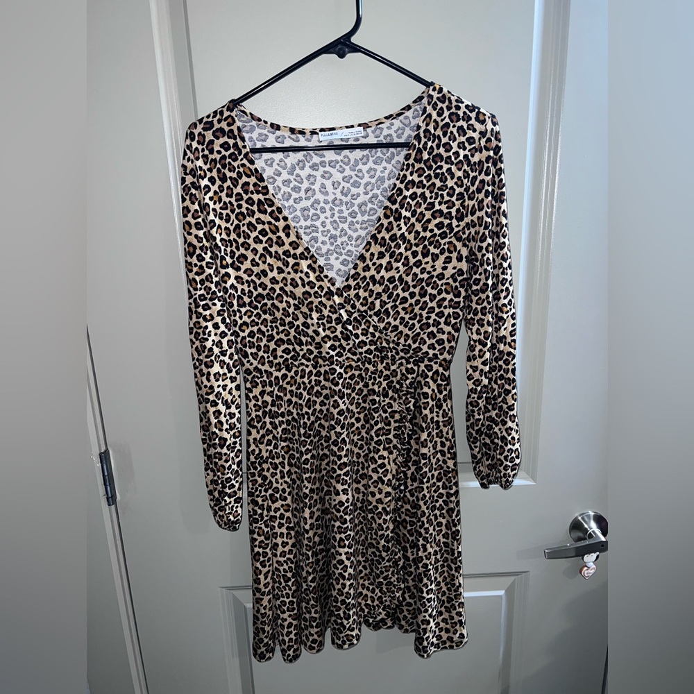 Pull and Bear Leopard Print Dress Size M